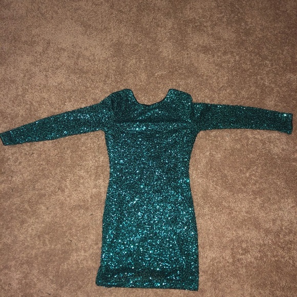 Teal sequin dress! - Picture 2 of 2